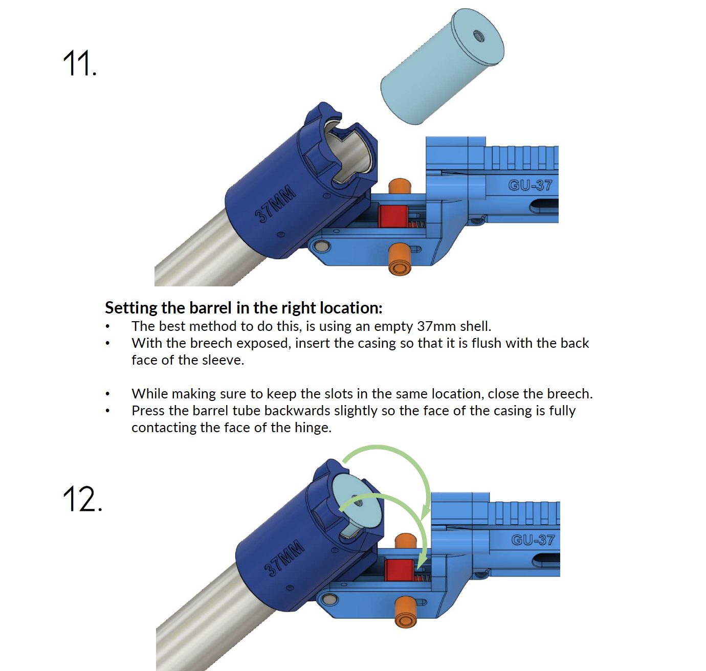 Documentation for the GU-37 37mm Launcher